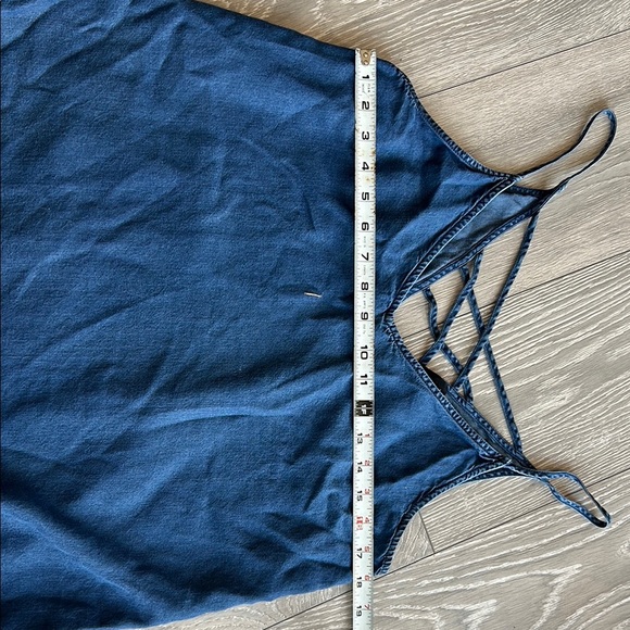Women's Denim Spaghetti Strap Top - Picture 3 of 4